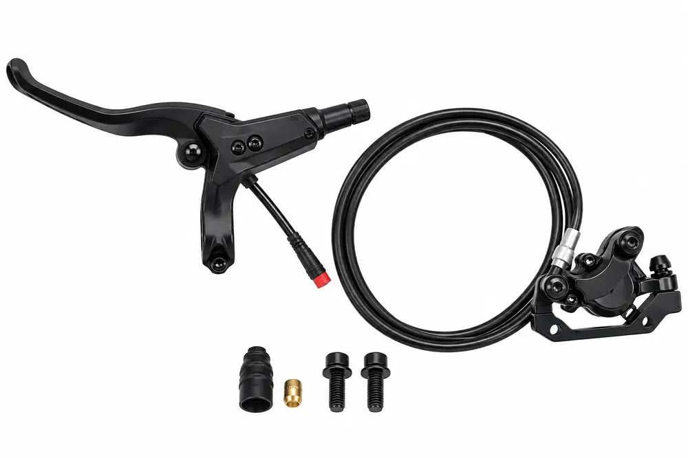 Set Frana Hidraulica Spate NUTT cu 4 Pistoane - Kit Upgrade Performanta KuKirin G2 Master