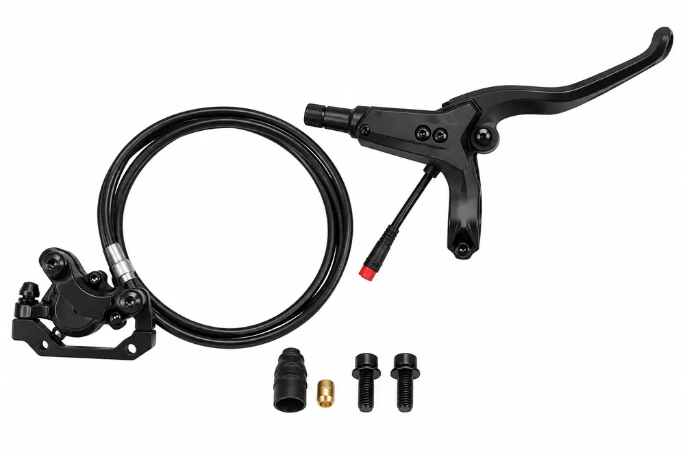 Set Frana Hidraulica Fata NUTT cu 4 Pistoane - Kit Upgrade Performanta KuKirin G2 Master
