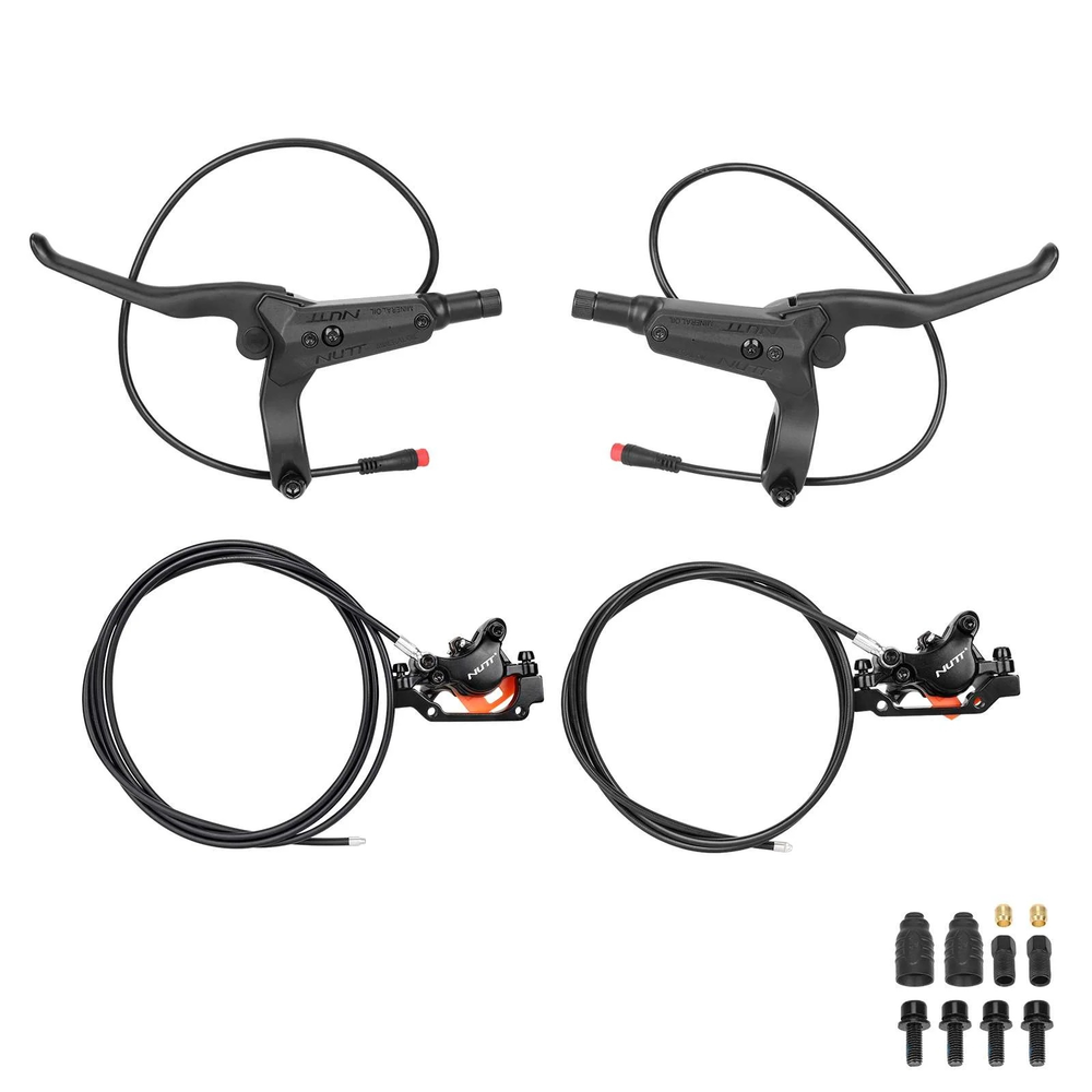 KIT FRANE HIDRAULICE NUTT Y5 CU SENZORI MOTOR SI ETRIERI PARTEA STANGA PENTRU BICICLETE SI TROTINETE ELECTRICE