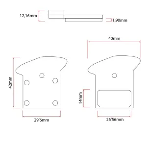Placute de frana Nutt ventilate