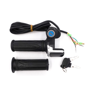 Maneta acceleratie cu display LED si cheie pentru bicicleta si trotineta electrica 36V