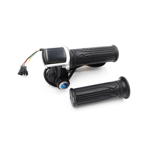 Maneta acceleratie cu display LED si cheie pentru bicicleta si trotineta electrica 48V