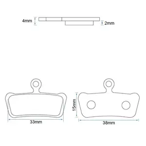 Placute frana pentru trotineta bicicleta RT013 - ceramic
