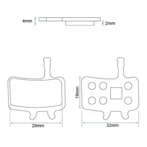 Placute frana trotineta electrica RT008 (ceramice)