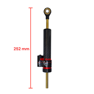 Amortizor de directie cu adaptor pentru trotineta electrica, aspect fibra de carbon