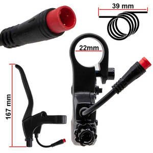 Maneta frana dreapta trotineta electrica Kukirin Kugoo cu mufa waterproof